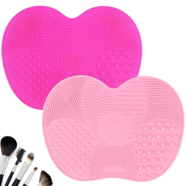 Alt view image 7 of 7 - 2 Pcs Silicone Make Up Brush Cleaning Mat, Makeup Brush Cleaner Mats