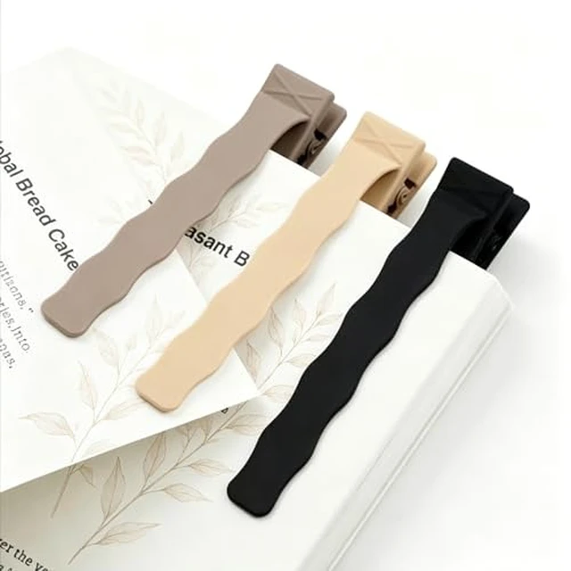 Alt view image 3 of 6 - Book Marks for Reading, 3 Pack Silicone Automatic Bookmarks Clips