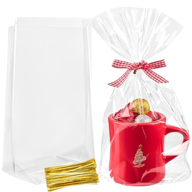 Alt view image 3 of 4 - Clear Cellophane Treat Bags, 6 x 9 x 2.4 Inch, 100 Pack