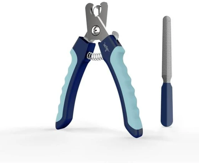Alt view image 3 of 3 - Dog Nail Clippers U10.1, Dog Nail Trimmer Large Breed with Quick Sensor, Razor Sharp Blade Professional Pet Nail Clipper with Safety Guard and Nail File, Rose Pink