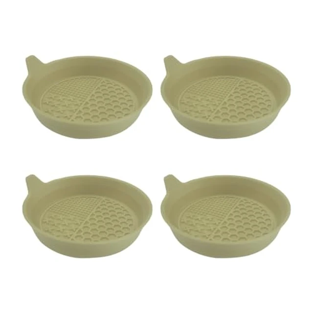 Alt view image 5 of 6 - 4PCS 2.75 Inch Deep Silicone Cup Holder Coasters, Black
