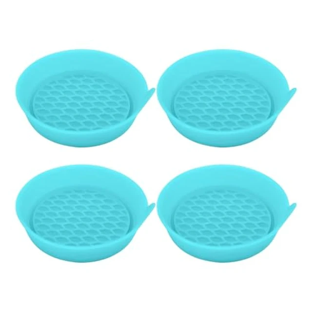 Alt view image 6 of 6 - 4PCS 2.75 Inch Deep Silicone Cup Holder Coasters, Black