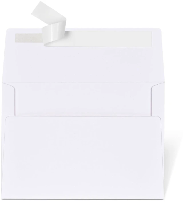 Main image of 5x7 Envelopes for Invitations, 50-Pack White A7 Envelopes, Self-Seal