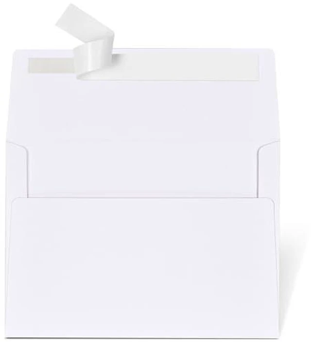 Alt view image 2 of 5 - 5x7 Envelopes for Invitations, 50-Pack White A7 Envelopes, Self-Seal