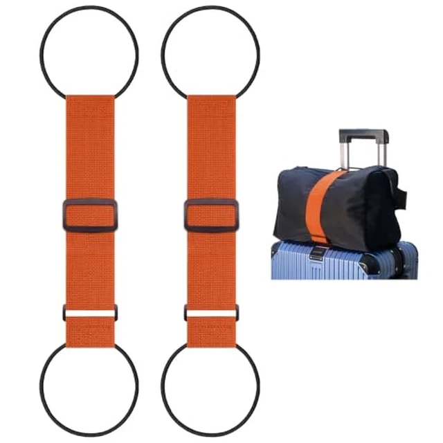 Alt view image 3 of 5 - Straps for Suitcases Luggage Straps, 2-Piece Black