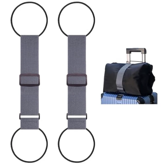 Alt view image 4 of 5 - Straps for Suitcases Luggage Straps, 2-Piece Black