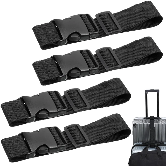 Main image of 4Pcs Luggage Straps for Suitcases, Adjustable Suitcase Belt