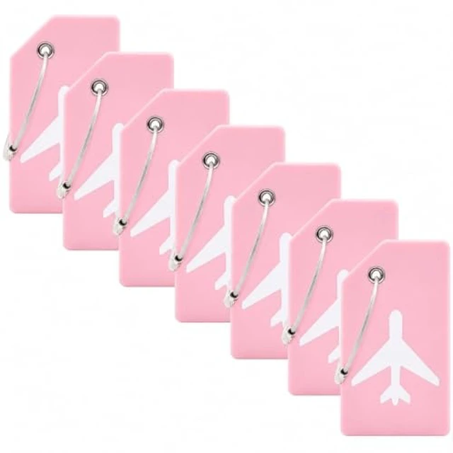Alt view image 5 of 5 - 7 Pack Silicone Luggage Tags for Suitcases,TSA Approved Travel Tag,Colorful