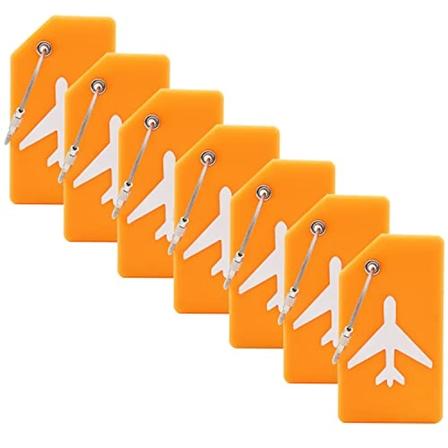 Alt view image 4 of 5 - 7 Pack Silicone Luggage Tags for Suitcases,TSA Approved Travel Tag,Colorful