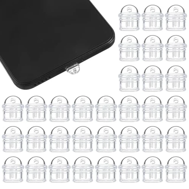 Alt view image 2 of 2 - 80Pcs White Anti Dust Silicone Type C Charging Port