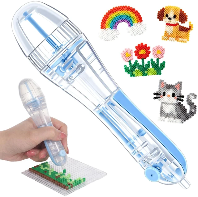 Main image of Fused Bead Pen for 2.6mm Beads Transparent Pen Body Beads Dispenser Creative Arts and Crafts Tool Bead Organizer for Family Fun Creative Projects Time Saving Precision Placement Interaction Boosts