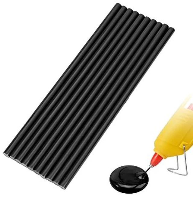 Alt view image 3 of 5 - 10 Pieces Mini Hot Glue Gun Sticks 7mm x 200mm Hot Melt Glue Sticks for DIY Art Craft, Brown
