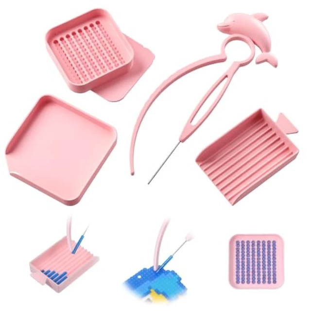 Alt view image 2 of 2 - 5pcs Pink Fused Bead Picking Set,Efficient Sorting Tools