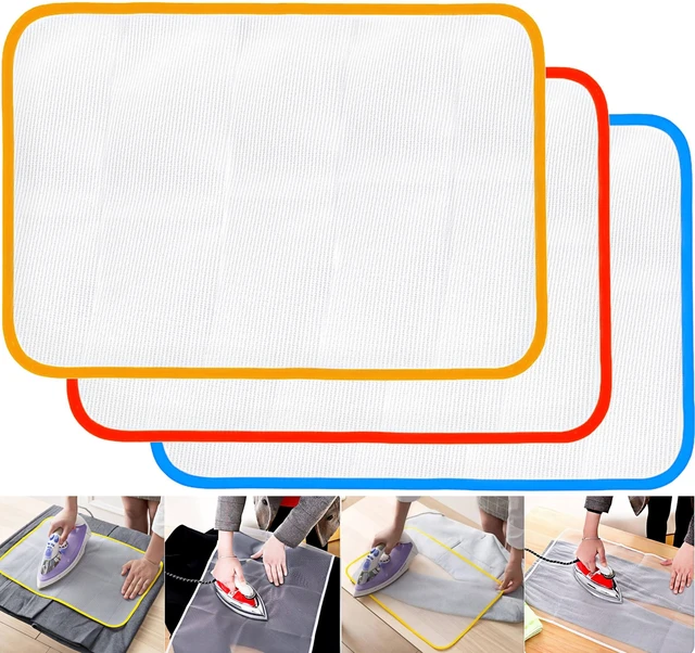 Main image of Pressing Cloth for Ironing - 3 Pcs Heat Resistant Mesh Protector to Protect Clothes While Ironing
