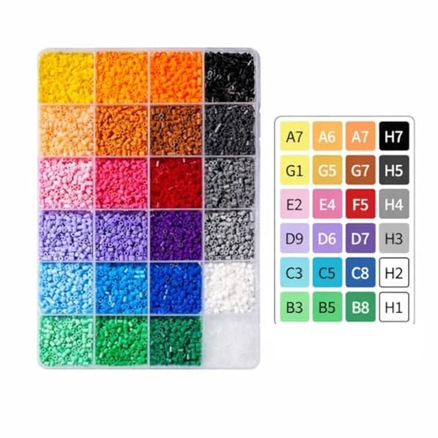 Alt view image 2 of 2 - 7200+ Pcs 2.6mm Fuse Beads Kit for Adults, 300+ Mini Beads of Each Color
