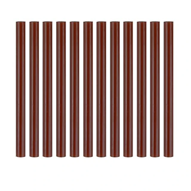 Alt view image 2 of 6 - HUIHUIBAO 12 PCS Colored Hot Glue Sticks, Mini Hot Melt Adhesive Glue Stick for DIY Art Craft, 7 x 100mm, Brown