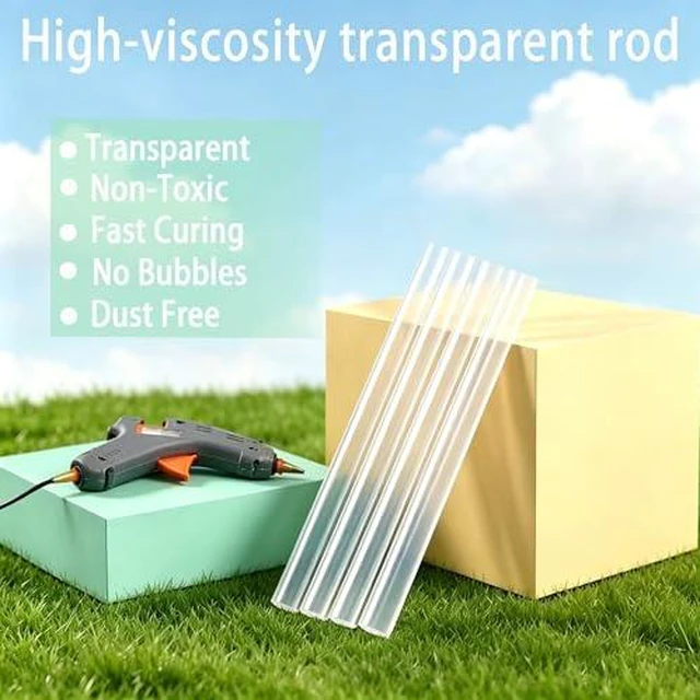 Alt view image 4 of 6 - 50 Pcs Hot Glue Sticks, 4" x 0.27" Mini Size Clear High Temp Glue Sticks for Crafting, DIY and Home Repair Needs