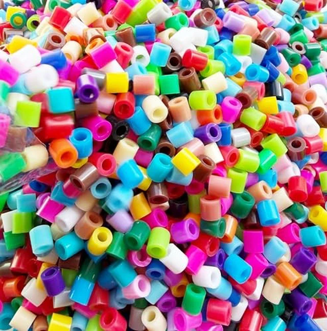 Alt view image 2 of 6 - OEEKOI 1000+Pcs Fuse Beads - 5mm Melting Beads Bulk Refill for Crafts, Ideal for Christmas Birthday Gifts,Mixed