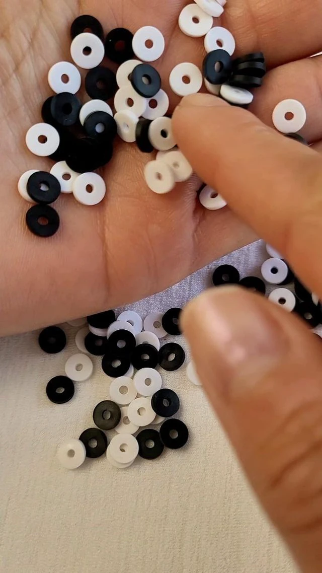 Alt view image 3 of 6 - 28 Colors 3500 Pcs Clay Beads Kit for Bracelets Making, Flat Round Polymer Spacer heishi Clay Beads for Craft and Jewelry Making