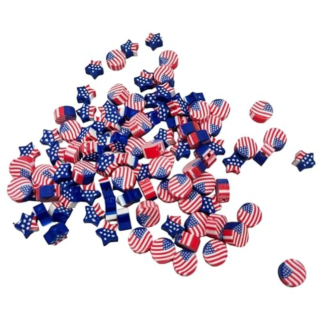 Alt view image 3 of 6 - 100 Pcs Halloween Polymer Clay Beads Heishi Spacer Beads Supplies for DIY Bracelet Earring Necklace Jewelry Making