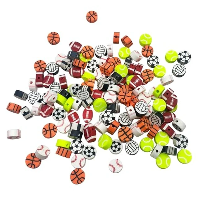 Alt view image 5 of 6 - 100 Pcs Halloween Polymer Clay Beads Heishi Spacer Beads Supplies for DIY Bracelet Earring Necklace Jewelry Making