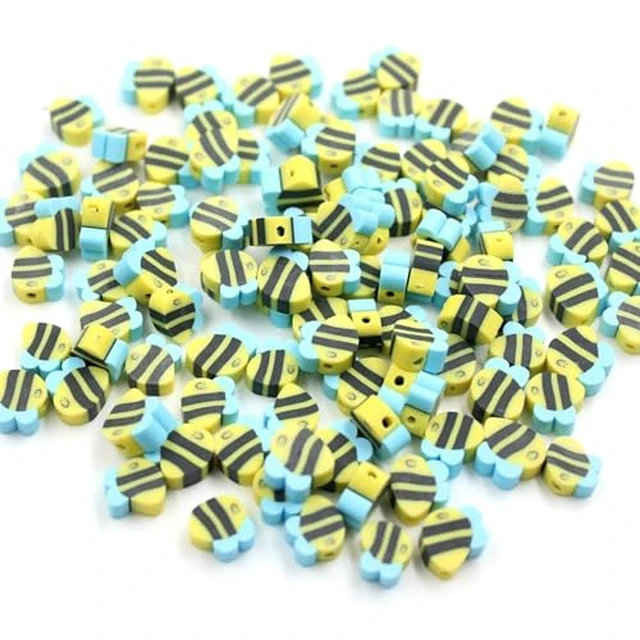 Alt view image 6 of 6 - 100 Pcs Halloween Polymer Clay Beads Heishi Spacer Beads Supplies for DIY Bracelet Earring Necklace Jewelry Making