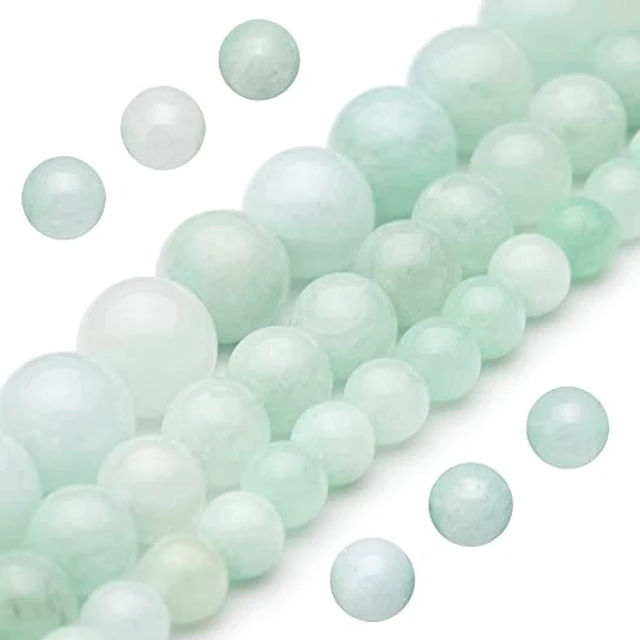 Alt view image 4 of 6 - Youngbling Natural Gemstone Beads for Jewelry Making,6mm Black Lava Polished Round Smooth Stone Beads for Bracelet Necklace 15 Inch