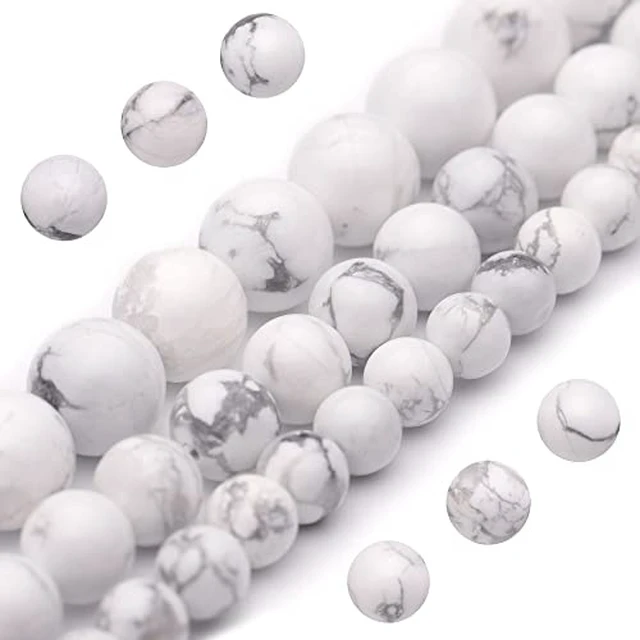 Alt view image 6 of 6 - Youngbling Natural Gemstone Beads for Jewelry Making,6mm Black Lava Polished Round Smooth Stone Beads for Bracelet Necklace 15 Inch