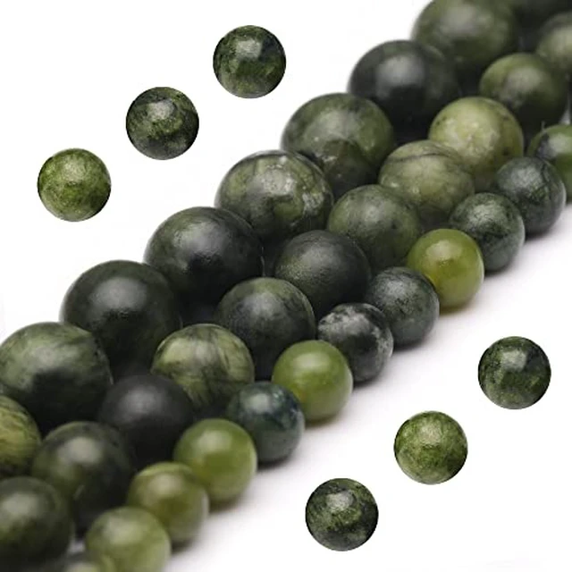 Alt view image 5 of 6 - Youngbling Natural Gemstone Beads for Jewelry Making,6mm Black Lava Polished Round Smooth Stone Beads for Bracelet Necklace 15 Inch