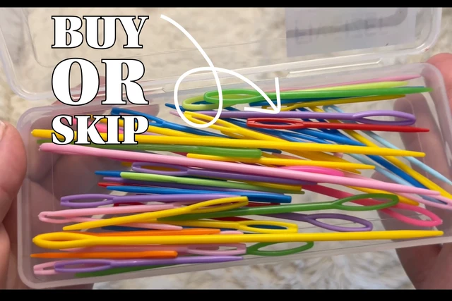 Alt view image 3 of 3 - 19 Pcs Yarn Needles Set, Assorted Yarn Needles Bent Tapestry Needle Weaving Needle Darning Needles Plastic Needles Large Eye Blunt Knitting Needles for Sewing Crochet 03
