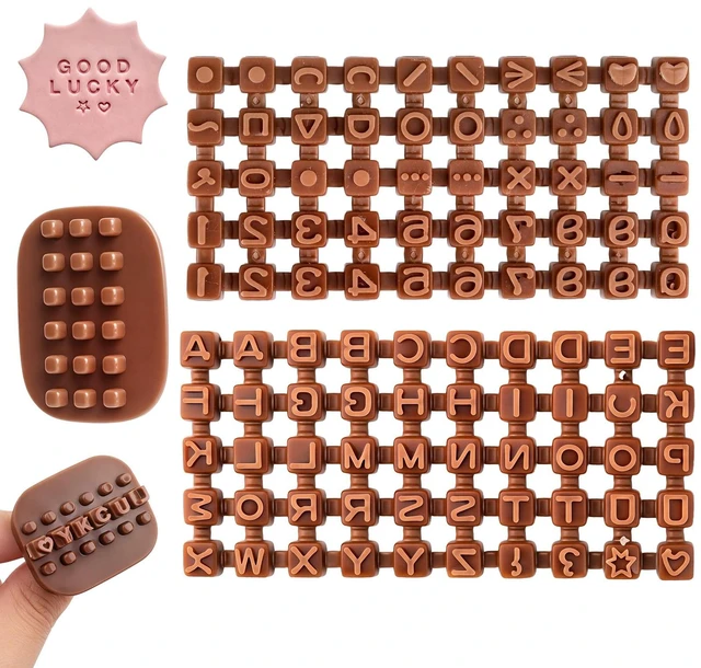 Main image of 100Pcs Letter Stamps for Pottery Clay Polymer Cake Baking Embosser Molds