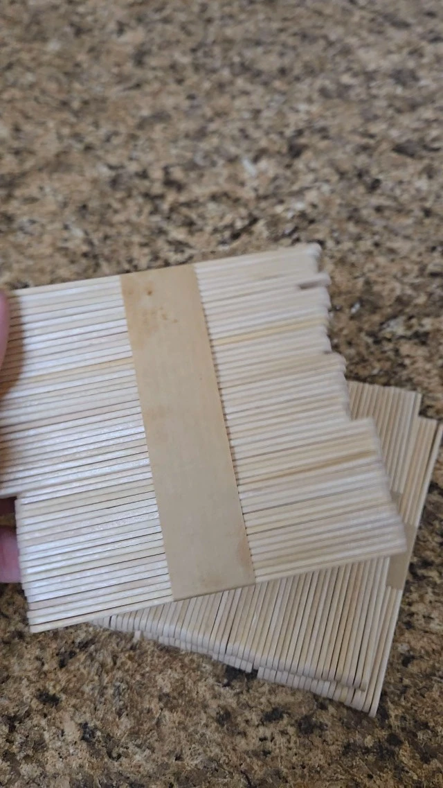 Alt view image 5 of 5 - 200 Pcs Craft Sticks Ice Cream Sticks Natural Wood Popsicle Craft Sticks 4.5 inch Length Treat Sticks Ice Pop Sticks for DIY Crafts