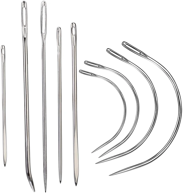 Main image of Veroave Sewing Needles, 9 PCS Curved Needle, Upholstery Needle