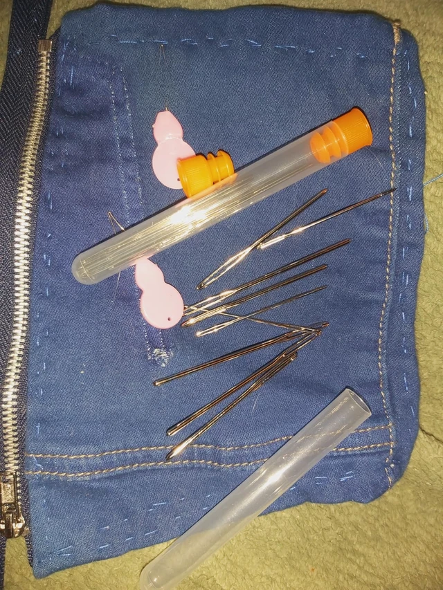 Alt view image 6 of 6 - 36pcs Large-Eye Blunt Needles and Sewing Needles Set, Yarn Tapestry Needle with Needle Threaders for Sewing Crochet Knitting Embroidery