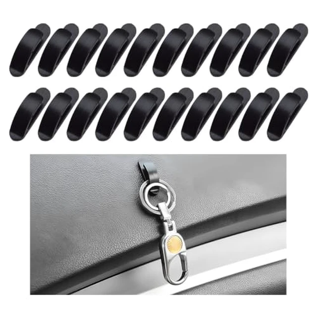 Alt view image 3 of 4 - 10 PCS Car Sticky Hooks, Multifunctional Vehicle Adhesive Hooks, Hanging Auto Storage Hooks for Key USB Cable Earphone Cable, Universal Interior Decor Car Accessories (10 PCS)