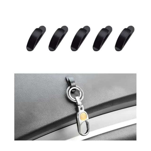 Alt view image 4 of 4 - 10 PCS Car Sticky Hooks, Multifunctional Vehicle Adhesive Hooks, Hanging Auto Storage Hooks for Key USB Cable Earphone Cable, Universal Interior Decor Car Accessories (10 PCS)