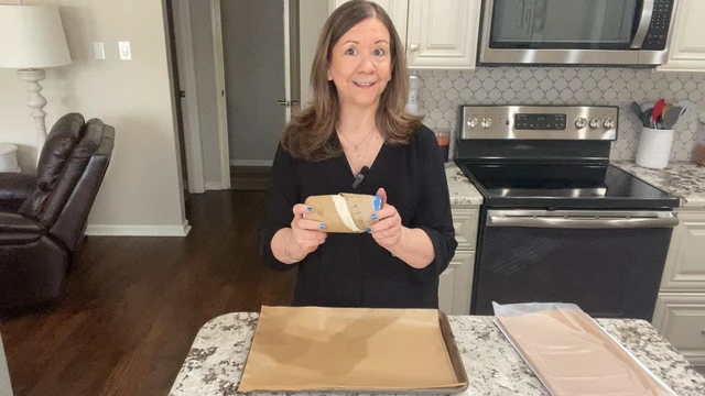 Alt view image 2 of 4 - 60Pcs Unbleached Parchment Paper Sheets for Baking. 12x16 Inches Parchment Paper, Precut Baking Paper Sheets, Parchment Sheets for Air Fryer, Grilling, Steaming.