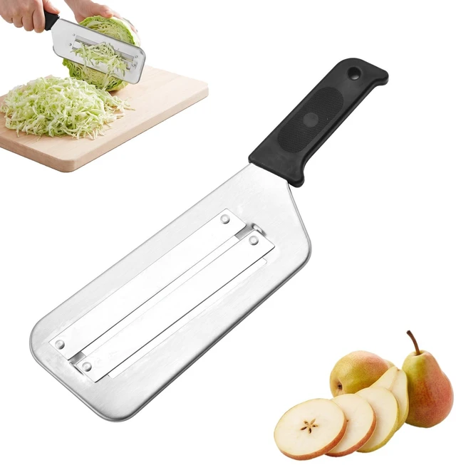 Main image of Cabbage Shredder for Coleslaw, Stainless Steel Cabbage Slicer for Kitchen, Shredding Knife for Vegetables & Fruit
