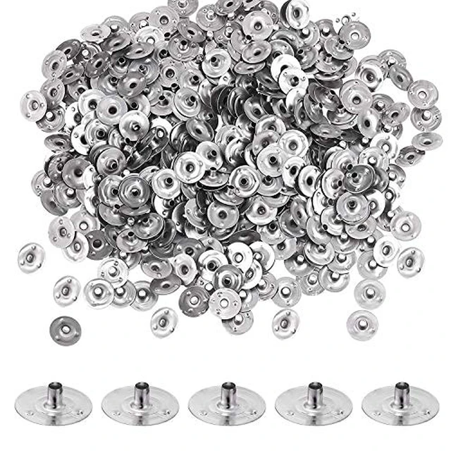 Alt view image 2 of 2 - Candle Wick Base 100pcs Candle Wick Cilps Sustainer Tabs for DIY and Making (12.5mm/ 0.5inch)
