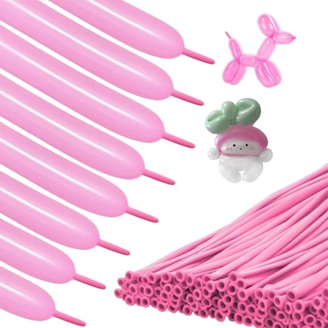 Alt view image 5 of 6 - Clear 260 Balloons, 50 Pack for Balloon Arch Tying and Animal Twisting