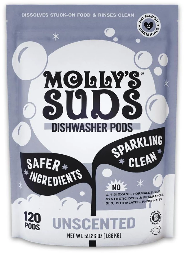 Main image of Dishwasher Pods | Clean Dishwasher Detergent, Cuts Grease & Rinses Clean (Residue-Free) for Sparkling Dishes | 120 Auto-Release Tabs (Unscented)