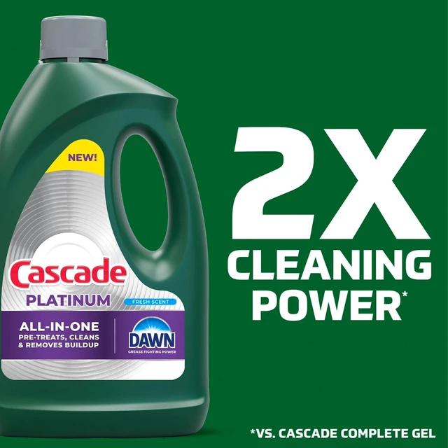 Alt view image 7 of 7 - Platinum Dishwashing Liquid Gel - Fresh Scent, 125 oz. (2 Pack)