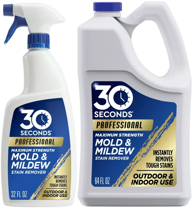 Main image of Pro Mold and Mildew Stain Remover | Scrub Free | Brighter Results Instantly | Ready To Use | 32 oz Spray Bottle, 1 Gallon Refill
