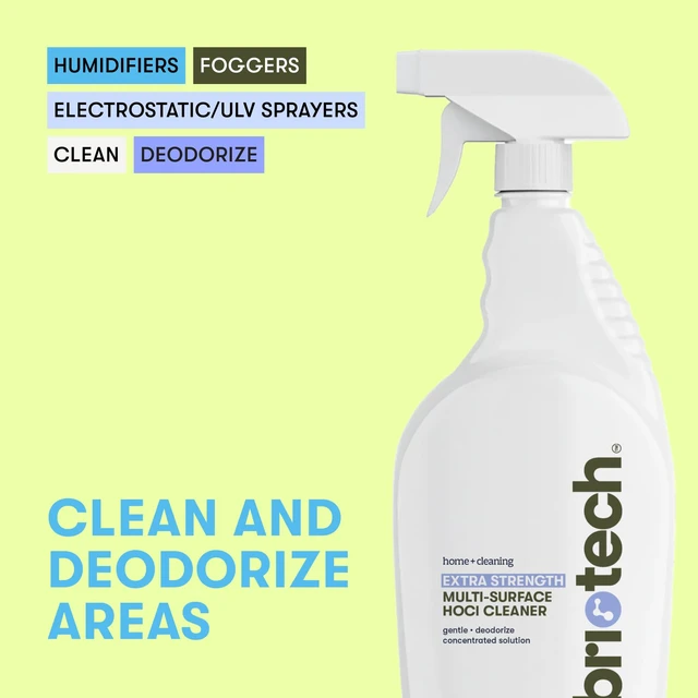 Alt view image 2 of 7 - Extra Strength HOCl Cleaner, 500 PPM Hypochlorous Acid, 1 Gallon Concentrate for ULV foggers, humidifiers, professional deodorizing in dental offices, schools, homes, peroxide-free