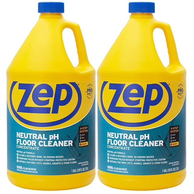 Main image of Neutral PH Industrial Floor Cleaner - 1 Gallon - ZUNEUT128 - Concentrated Pro Trusted All-Purpose Floor Cleaner (Pack of 2)