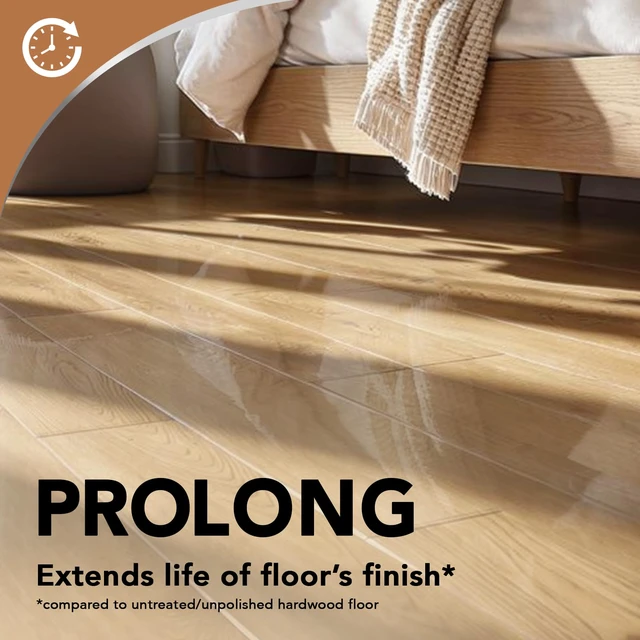 Alt view image 5 of 7 - Wood Floor Polish and Restorer 32 Oz Bundle - High-Traffic Hardwood Floor, Natural Shine, Removes Scratches, Leaves Protective Layer