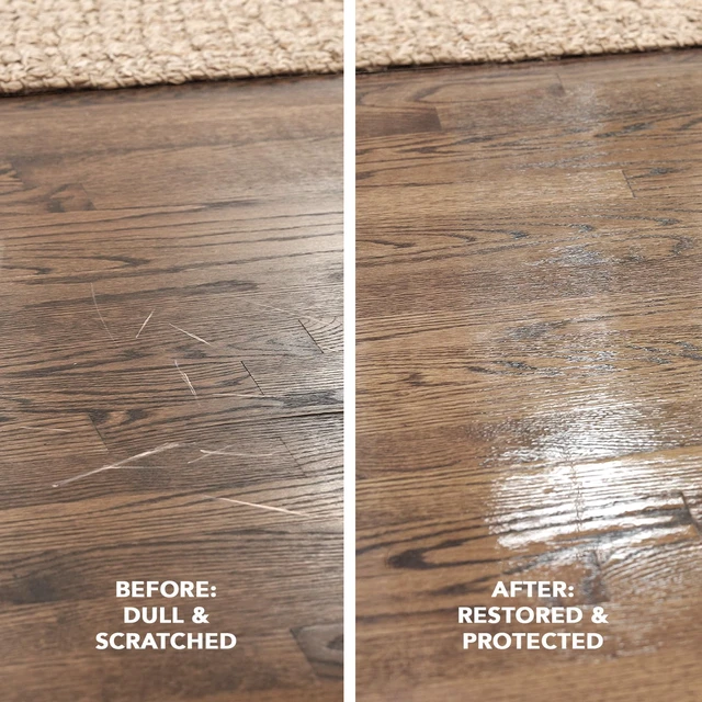 Alt view image 6 of 7 - Wood Floor Polish and Restorer 32 Oz Bundle - High-Traffic Hardwood Floor, Natural Shine, Removes Scratches, Leaves Protective Layer