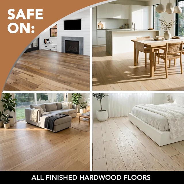 Alt view image 7 of 7 - Wood Floor Polish and Restorer 32 Oz Bundle - High-Traffic Hardwood Floor, Natural Shine, Removes Scratches, Leaves Protective Layer