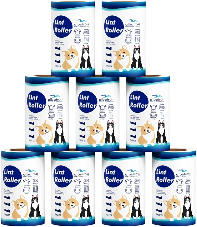 Main image of 999 Sheets Lint Rollers Refills, 9 Rollers Easy to Peel, Home Cleaning, Lint Remover for Clothes, Furniture, Couch, Car Seats, Designed for Pet Owners