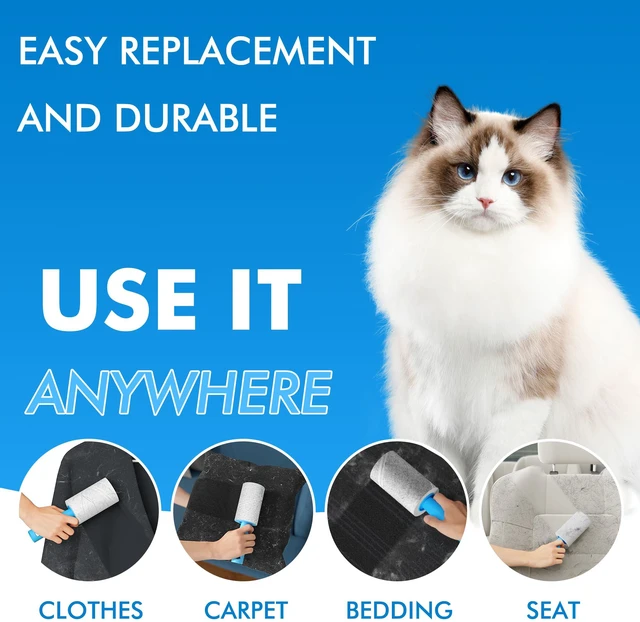 Alt view image 4 of 6 - 999 Sheets Lint Rollers Refills, 9 Rollers Easy to Peel, Home Cleaning, Lint Remover for Clothes, Furniture, Couch, Car Seats, Designed for Pet Owners
